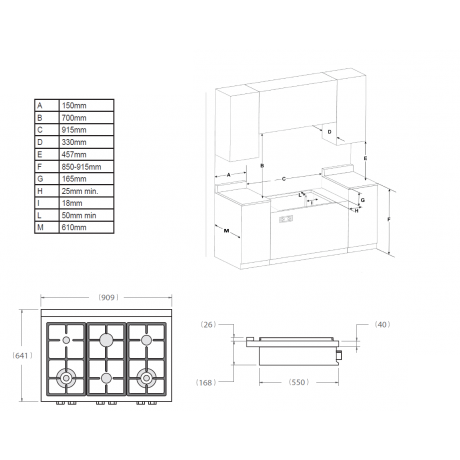 Bertazzoni RT36 6 PRO X GPL Εστία Υγραερίου 6 Θέσεων Μπρούτζινοι Διασπορείς 90εκ Inox 